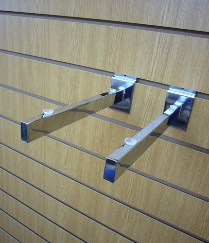 Chrome glass shelf - 14",