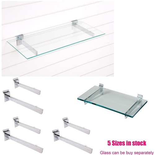 Glass shelf brackets - shelf, (pair)