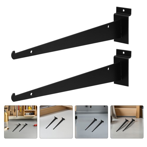 Heavy duty iron shelf brackets - iron,