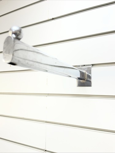 Chrome slatwall display - chrome,