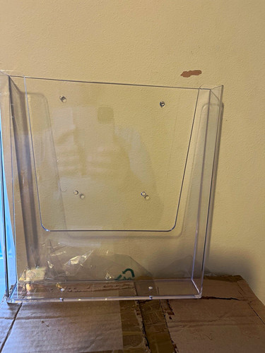 Clear acrylic attach the - attach,